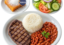 🥩 Homemade Steak with Rice & Lobia (Includes 1 Basbousa Free!) Enjoy a comforting, homemade plate of tender and juicy beef steak, paired with premium quality basmati rice and flavorful speckled kidney beans (chitri lobia) — slow-cooked to perfection using only the finest ingredients. ✨ Always freshly made — hygienic, pure, and affordable. Perfect for a hearty lunch or soulful dinner. 🧁 Includes a free Basbousa — our signature sweet gift with every serving! 🚚 Delivery Info 📦 Free Delivery: G-11, G-10, G-9, F-11, F-10, E-11 💰 Other Sectors (E, F, G, H, I): Delivery charges just Rs. 100 📞 For Delivery WhatsApp: 0324 9598646 📍 Kunafa.Cafe — 24-B, Al-Ghaffar Mall, Ground Floor, Opposite Fazilat Arcade, G-11 Markaz, Islamabad Fresh at your door — right when you crave it!